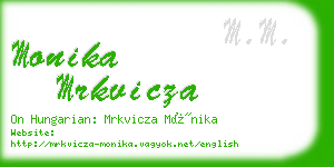 monika mrkvicza business card